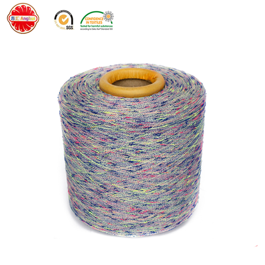 Colorful 100% Polyester Knot Yarn/Knop Yarn For Knitting