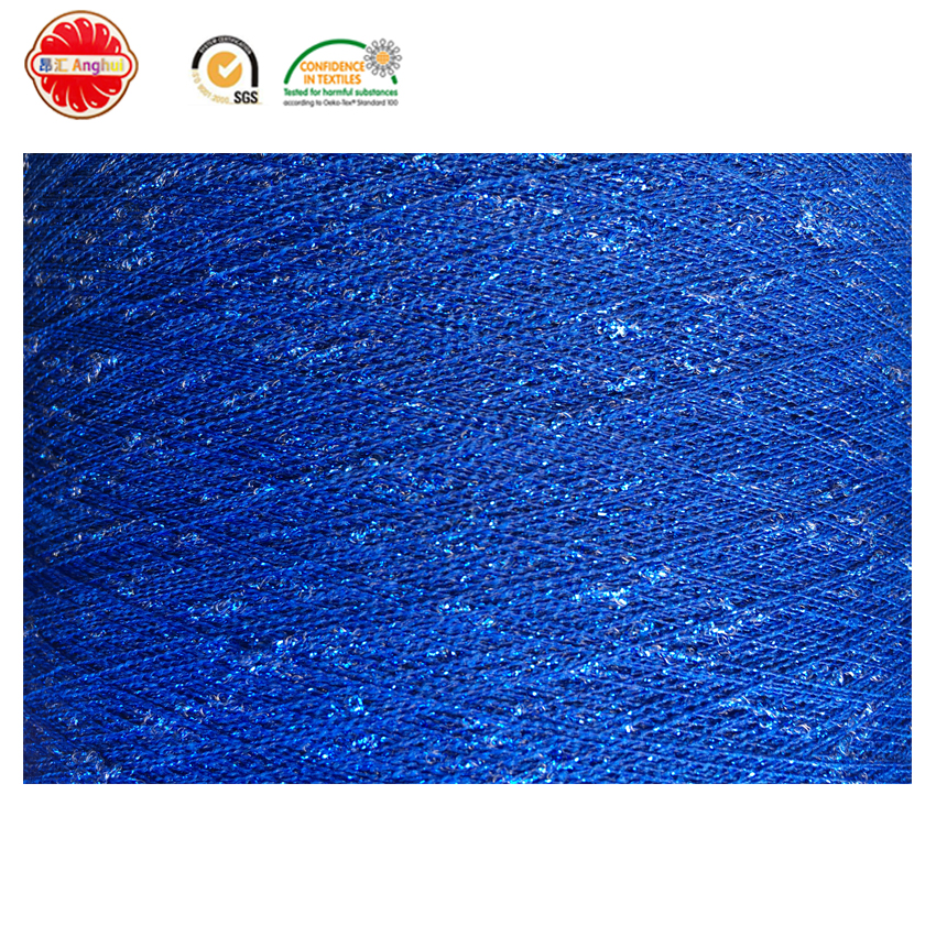 polyester metallic lurex/silver knot yarn fancy yarn for knitting