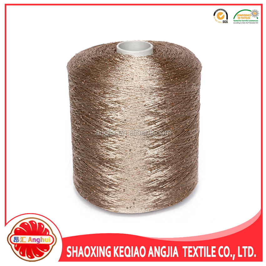 Soft sequin/spangle/bead knitting yarn for garment