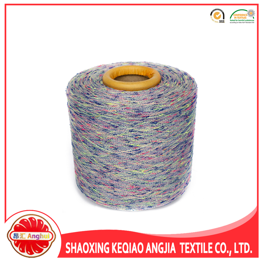 Colorful 100% Polyester Knot Yarn/Knop Yarn For Knitting